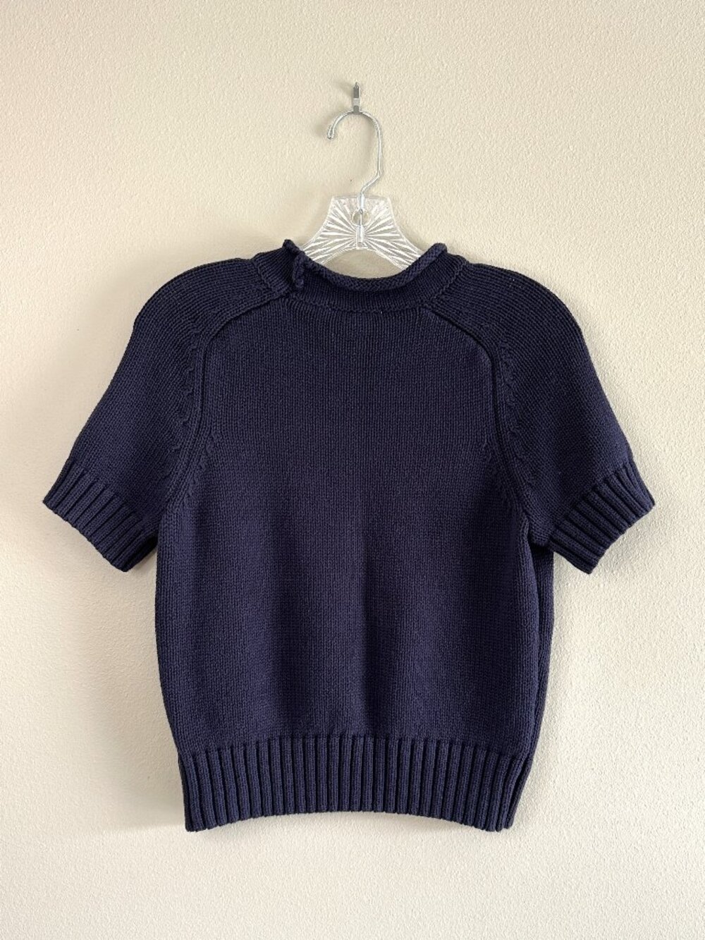 Free Assembly 100% Cotton Lobster Rollneck Sweater, S, Navy Coastal Beach - Picture 7 of 8